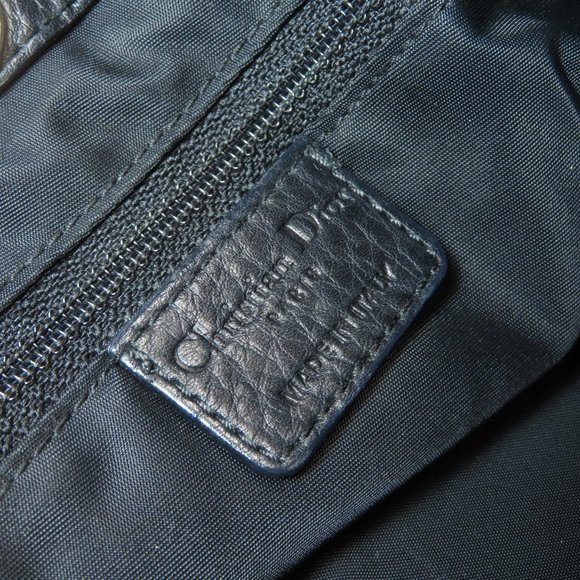 Christian Dior Trotter Pattern Shoulder Bag Canvas Black - Picture 6 of 9